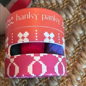 Hanky Panky original rise thong lace multi pack 3 one size $64